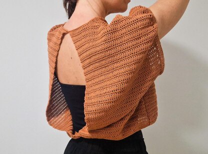 Open Back Double Crochet Top