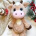 Cute plush cow