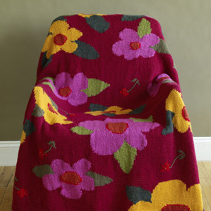 Flower Power Afghan in Lion Brand Wool-Ease