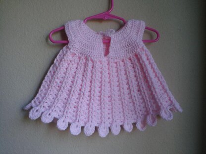 Pink Petal Newborn Baby Dress