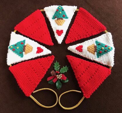 Christmas Tree Fireplace Bunting