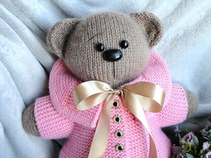 Knitting Pattern Teddy Bear Toy Animal Bear