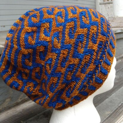 Klimt Hat - knitting pattern