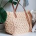 Fleur raffia bag