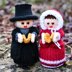 Christmas Carol Singer Dolls Knitting Pattern - Toy Knitting Pattern