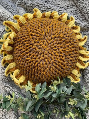 Sunflower cushion