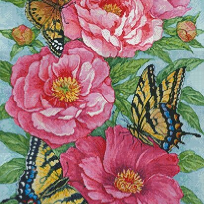 Peonies and Butterflies - #14468-CC