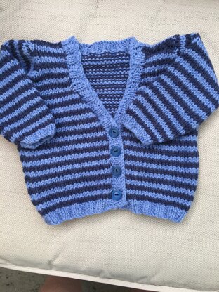 Classic stripe baby cardigan