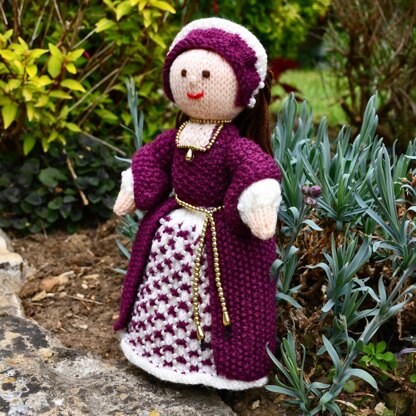 Catherine - A Tudor Doll Knitting Pattern - Toy Knitting Pattern