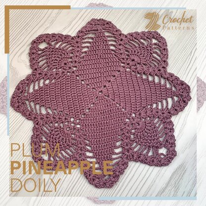 Plum Pineapple Doily