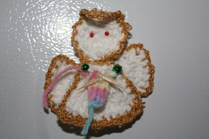 Knitting Christmas Angel Ornament