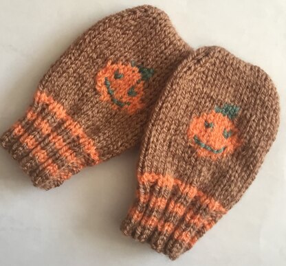 Pumpkin mittens