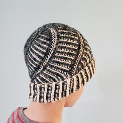 Swirly Brioche Hat