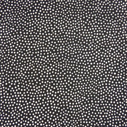 "Viscose Challis Lawn" von Lady McElroy  - Dotty About Dots - Black - DottyAboutBlack