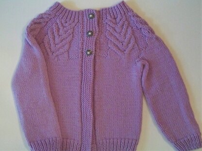 Antler cardigan with fancy buttons