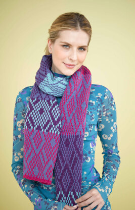 Shadows and Light Scarf in Lion Brand Cotton-Ease - 90634AD