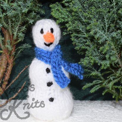 Free Snowman Finger Puppet Knitting Pattern Snoo's Knits