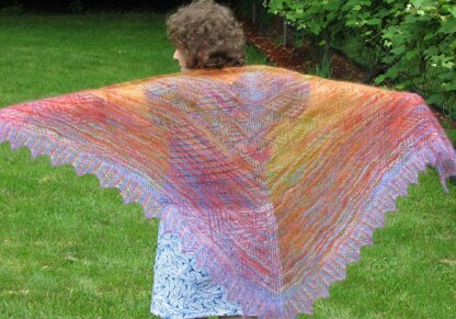 Sierpinski's Triangle Shawl