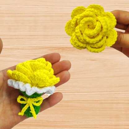 Crochet Flower Bouquet Pattern – Video & Photo Tutorial PDF