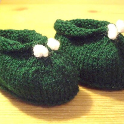 Baby Mistletoe Slippers