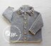 Baby/toddlers seamless top down Fisherman's Rib Jacket - P058