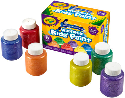 Crayola Washable Kids Paint 2oz 6/Pkg - Glitter