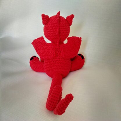 Welsh Dragon - UK Terminology - Amigurumi