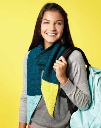 Dipped Points Scarf in Caron Simply Soft and Simply Soft Collection - Downloadable PDF