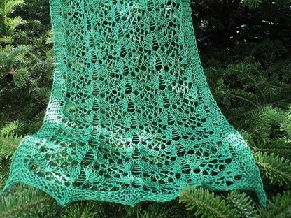 Victorian Porcupine Lace Scarf