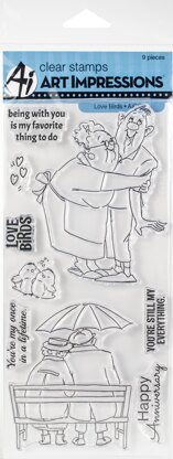 Art Impressions Clear Stamps - Love Birds