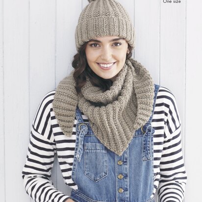 Shawls and Hats Knitted in King Cole Subtle Drifter Chunky - 5685 - Downloadable PDF
