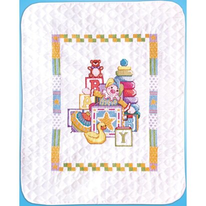 Tobin Stamped Quilt 34in x 43in Toys Cross Stitch Kit