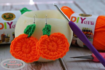 Mini Pumpkin Earrings