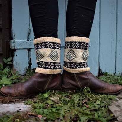 Snowing in the Forest Boot Cuffs
