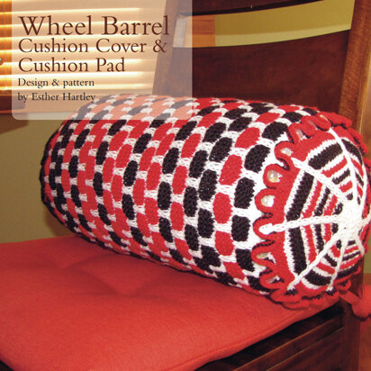 Wheel Barrel Cushion Cover & Cushion Pad in Rowan Pure Wool Worsted