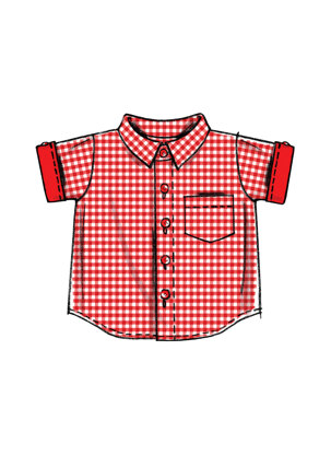 McCall's Infants' Shirts Shorts And Pants M6016 - Paper Pattern Size All Sizes In One Envelope