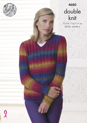 Sweater & Cardigan in King Cole Riot DK - 4680 - Downloadable PDF