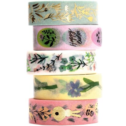 Paper Poetry Washi Tape Pack of 5 Bunny Hop Tapes