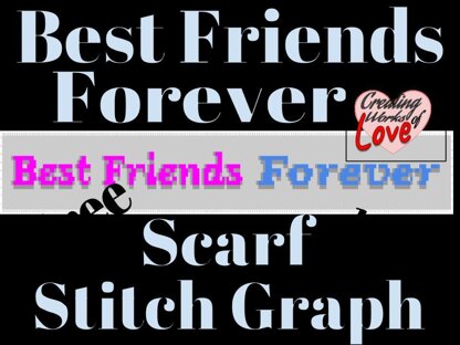 Best Friends Forever C2C Scarf Graph