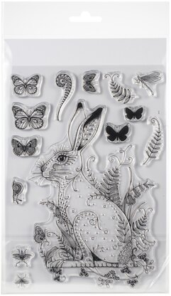 Creative Expressions Pink Ink Designs A5 Clear Stamp Set - Meadow Hare