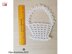 Crocheted white basket 2