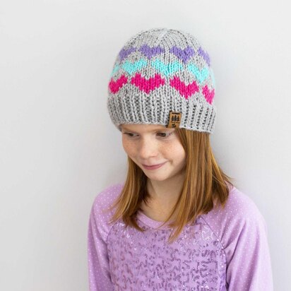 Colorful Hearts Beanie Hat Baby Children Women Men Toque Valentine's Day