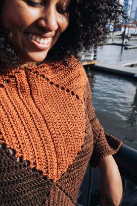 Salt Lake Sweater in Lion Brand Basic Stitch Skein Tones - M20403 BSAP - Downloadable PDF