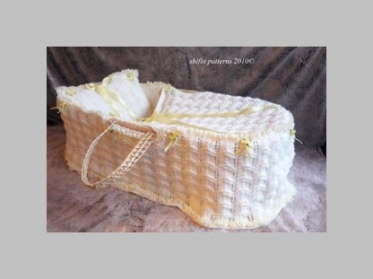 Moses Basket Cover Knitting Pattern #168