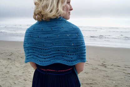 Where the Waves Meet Shawl