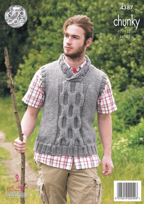 Sweater and Pullover in King Cole Chunky - 4387 - Downloadable PDF