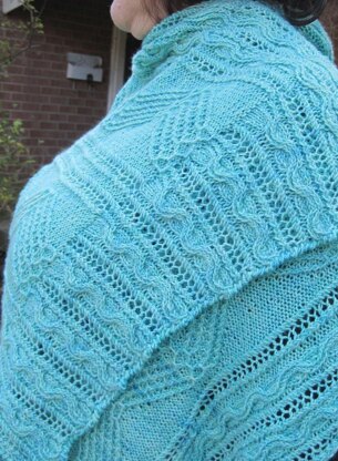 Echo Lake Cluster Shawl