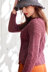 Women's Jumper Vermillion in Universal Yarn Deluxe Worsted Tweed Superwash - Downloadable PDF