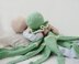 Knitted flat Octopus Toy Baby Lace Blanket.