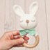 Bunny rattle amigurumi teether